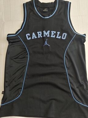 Nike Air Jordan Carmelo Anthony #15 Jersey Men's  Size Medium color Black Blue